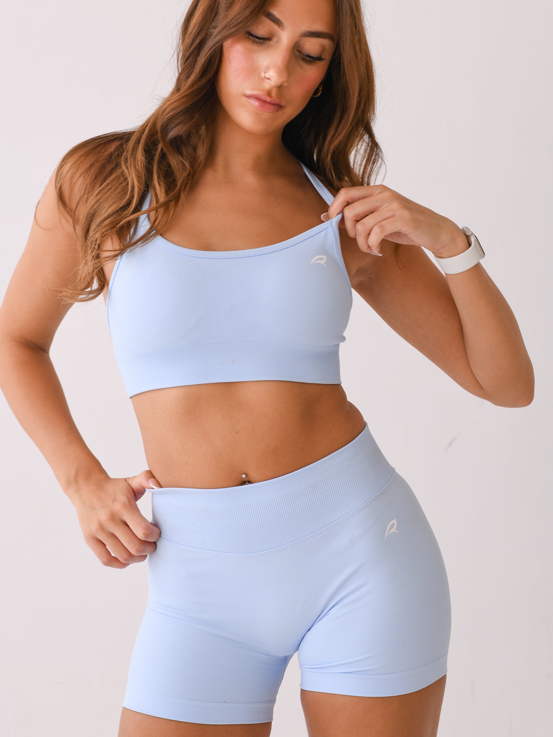 BABY BLUE SHORTS SET - TWO PIECE