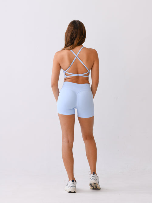 BABY BLUE SHORTS SET - TWO PIECE