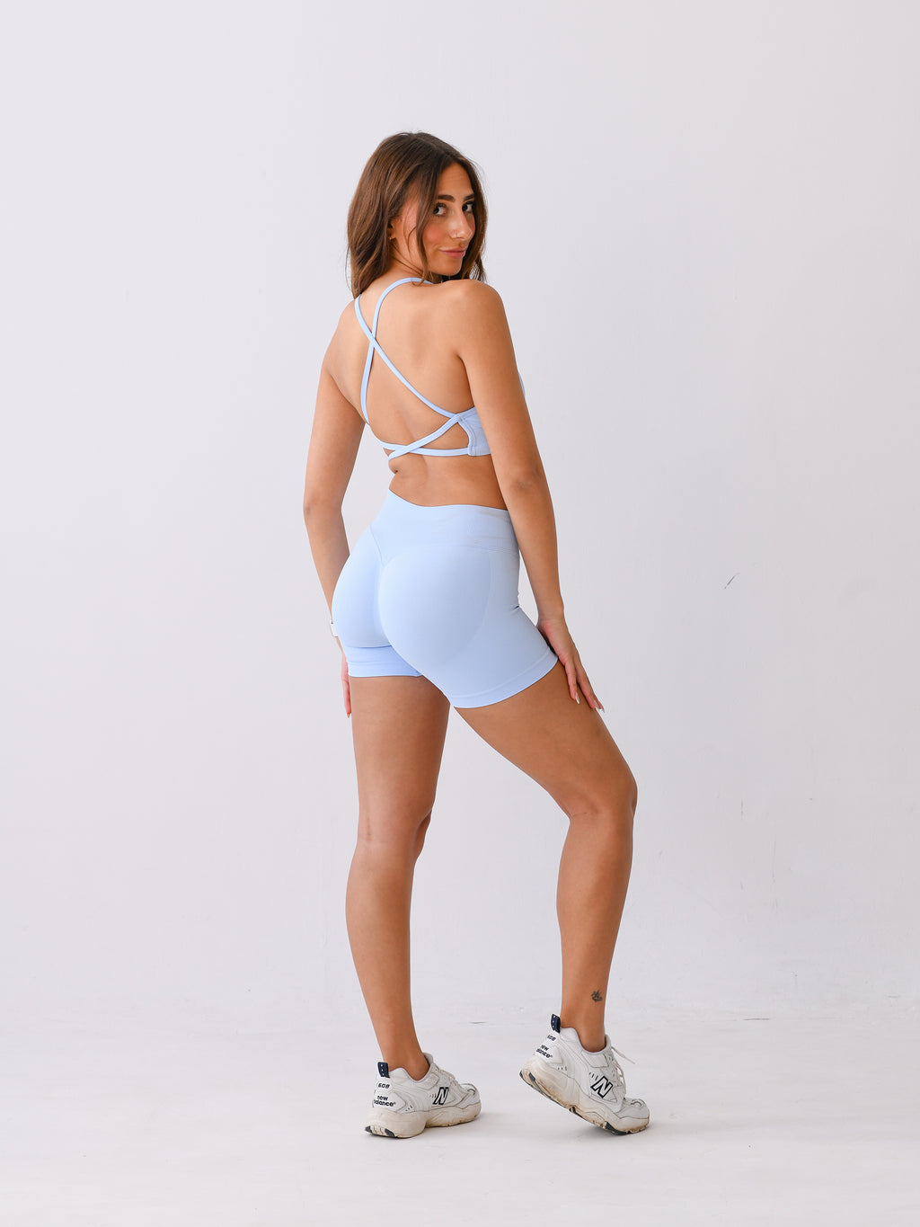 BABY BLUE SHORTS SET - TWO PIECE