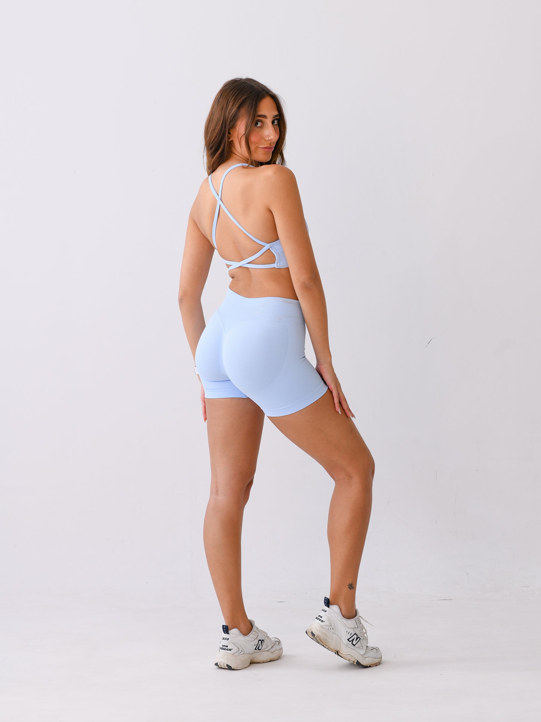 BABY BLUE SHORTS SET - TWO PIECE