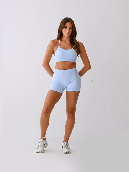 BABY BLUE SHORTS SET - TWO PIECE