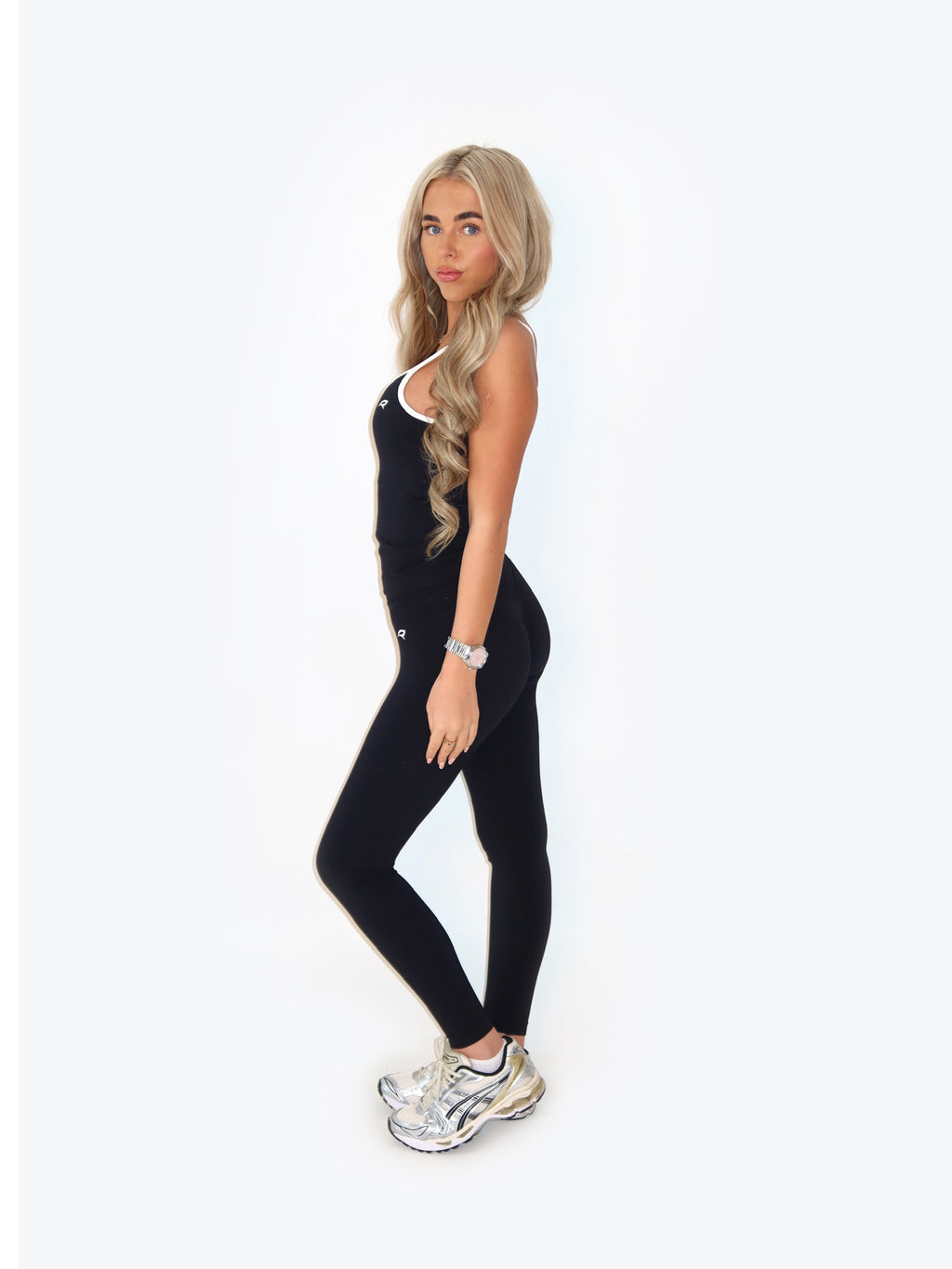 MIDNIGHT BLACK LEGGINGS SET - TWO PIECE