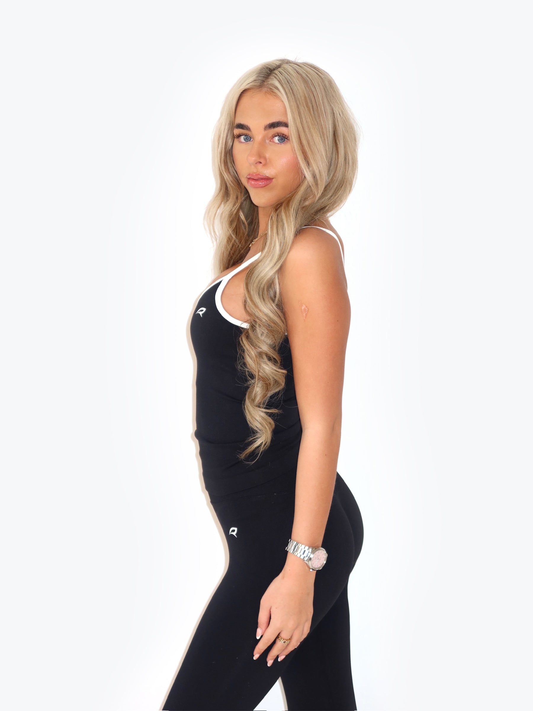 MIDNIGHT BLACK LEGGINGS SET - TWO PIECE