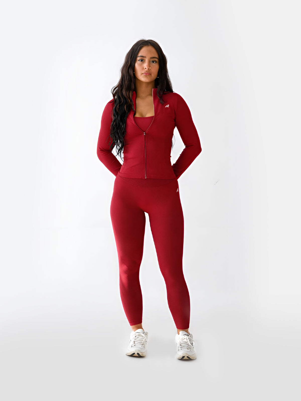 CHERRY RED LEGGINGS SET - THREE PIECE
