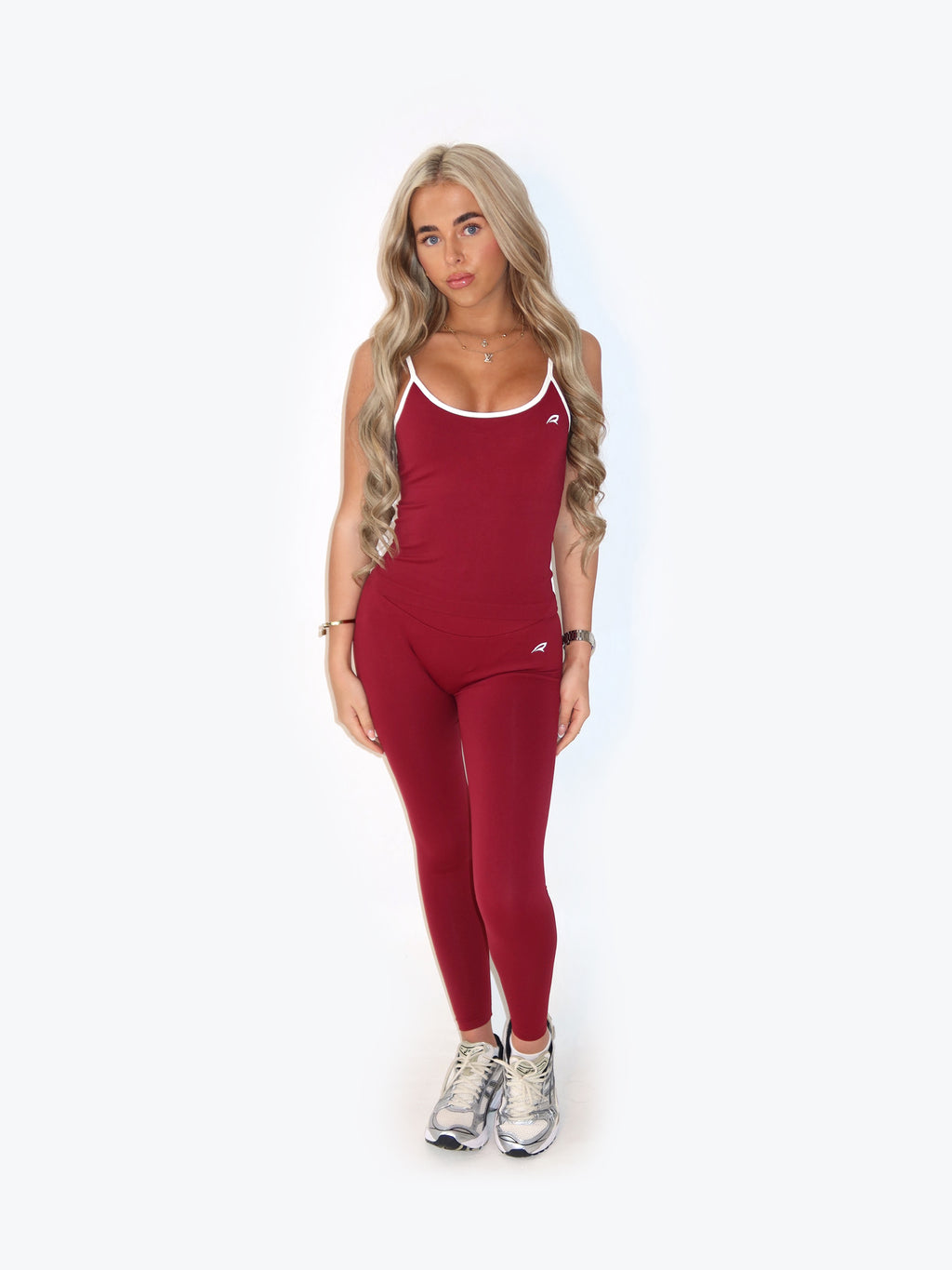 CHERRY RED LEGGINGS SET - TWO PIECE