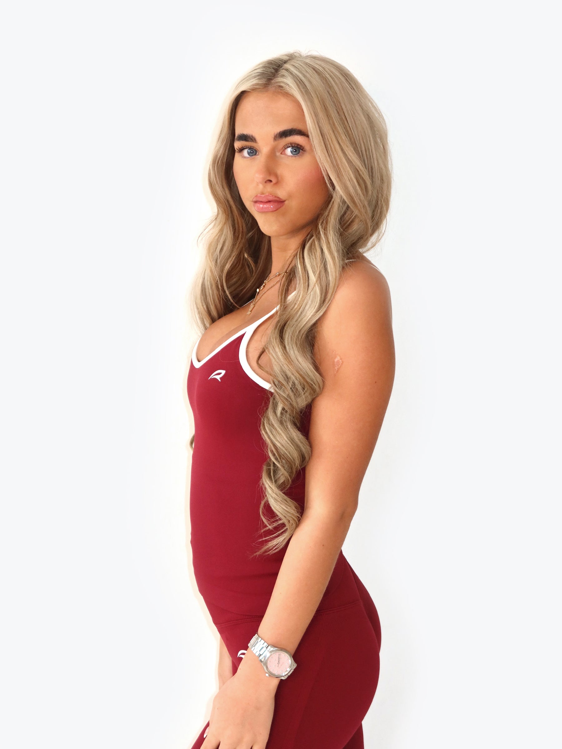 CHERRY RED LEGGINGS SET - TWO PIECE
