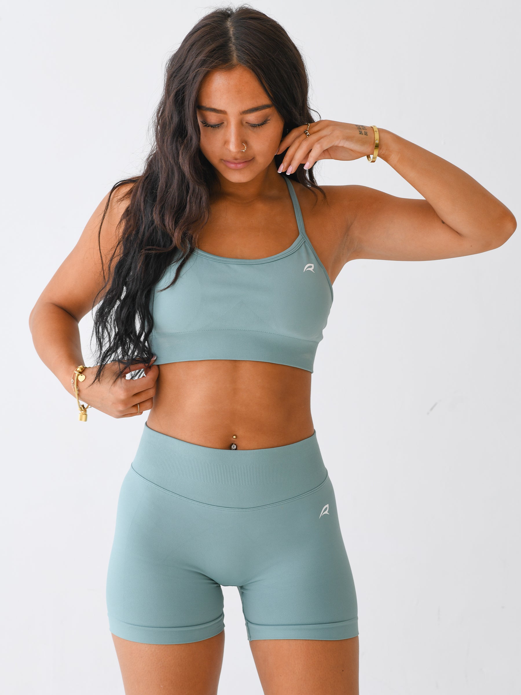 SEA FOAM SHORTS SET - TWO PIECE